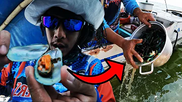 Fishermen Gave Us These and we Ate them on The Boat | Catch and Cook