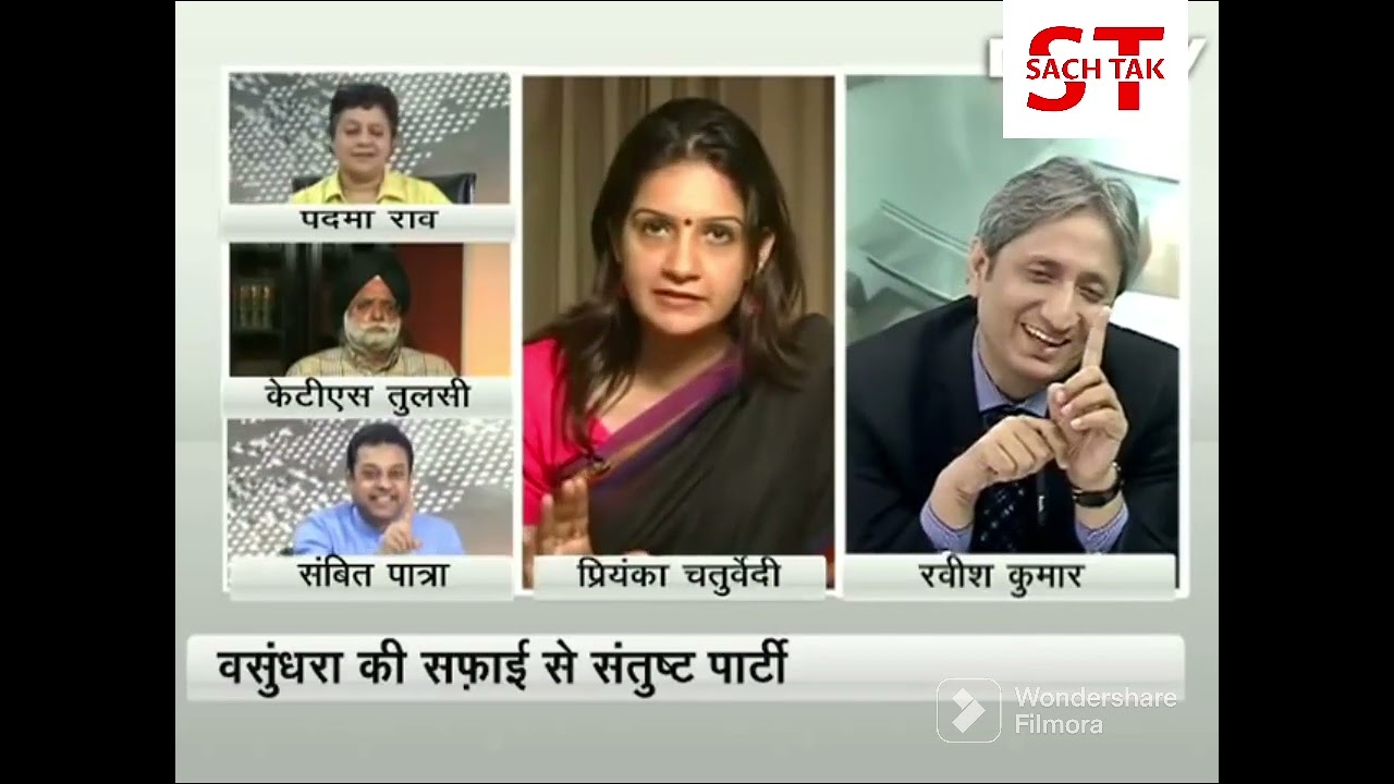 Ravish Kumar Debate With Sambit Patra ll 