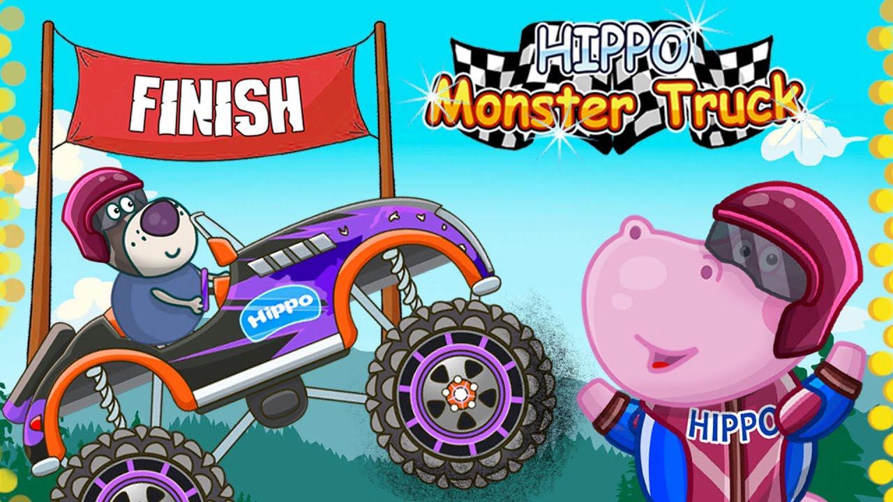 Hippo Monster Truck MOD APK cover