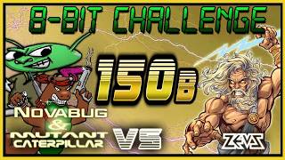 8-BIT CHALLENGE #150b: Zybex (Atari 800XL) + ? (Mutant Caterpillar vs. Zeusdaz)