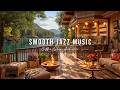 Lakeside Coffee Shop Ambience Cozy Morning With Smooth Jazz Instrumental Music For Relaxing Work 