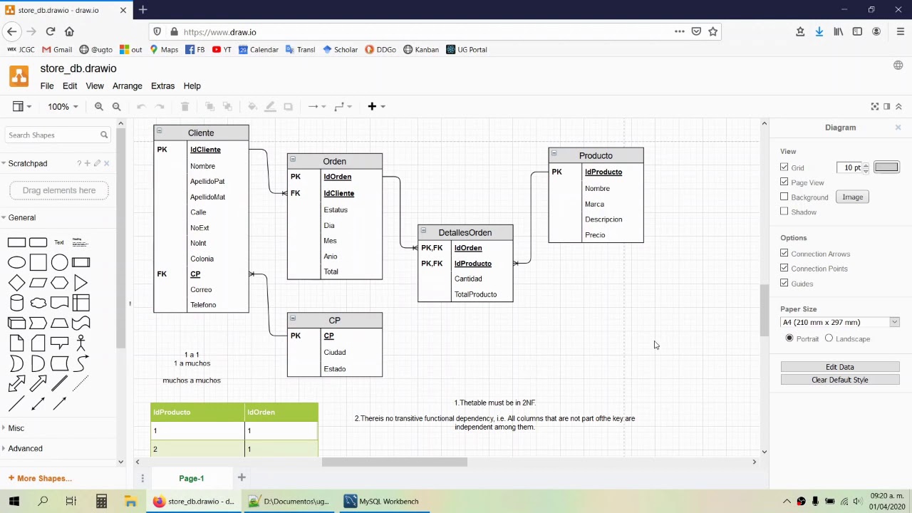 07 - Desarrollo de base de datos para tienda - Python, MYSQL - Creación de  tablas en MySQL WorkBench - YouTube