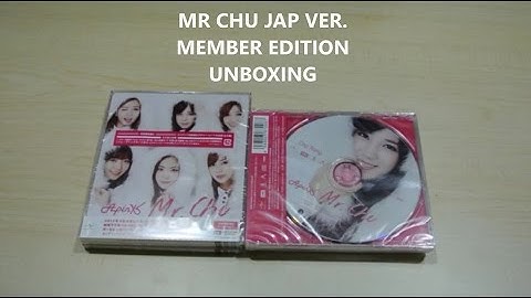 Apink Mr Chu Jap.Ver [Member Edition] Unboxing