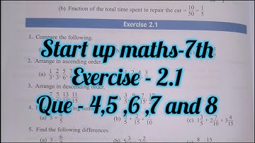 viva education start up mathematics class 7 ex 2.1 | start up maths ex 2.1 | rational number