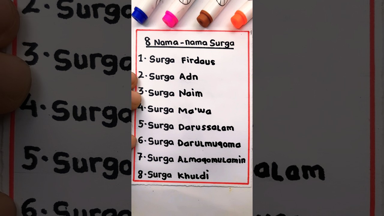 Let's find out the 8 names of heaven #islamic #religion #shorts #shortvideo #reels