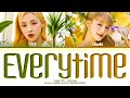 Yuqi everytime ft minnie lyrics color coded lyrics