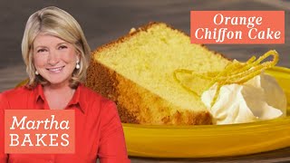 How to Make Martha Stewart's Orange Chiffon Cake | Martha Bakes Recipes | Martha Stewart