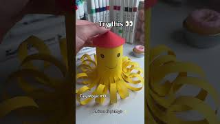 Wait… I made this?! 🐙 #art #click2papercrafts #papercraft #diy #easycrafts #colourpapercraft #draw