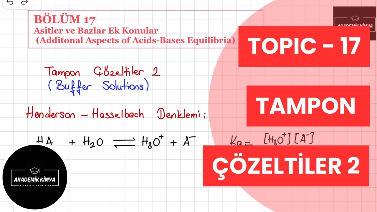 Tampon Çözeltiler 2 - Buffer Solutions 2