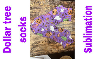 Dollar tree sublimation socks #diy #howto #viral #sublimation #foryoupage #dollartreesublimation
