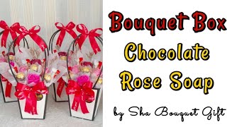 BOUQUET BOX rose soap &amp; chocolate Ferrero Roche