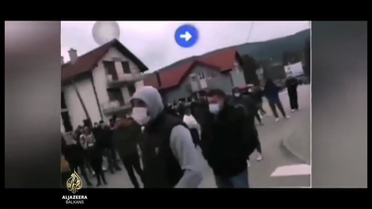 هتافات شوفينية من قبل المتظاهرين في بلييفليا