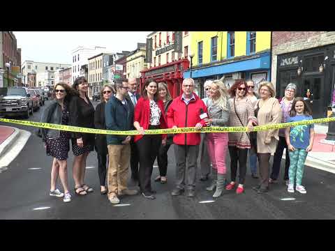Ribbon cutting re-opening Water St Phase ii July 2, 2019