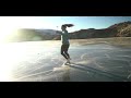 ICE SKATING ON A FROZEN LAKE - FRANCE