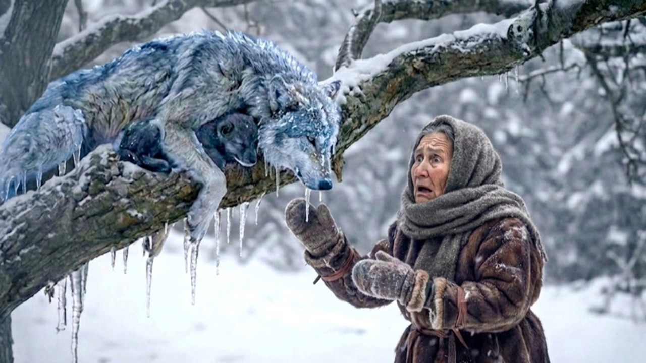 Старушка спасла замёрзшую волчицу и её детёныша. А затем произошло нечто неожиданное...