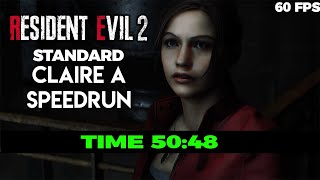 Speedrun 50:48  Resident Evil 2 Remake Claire A standard (CAS 60 FPS)