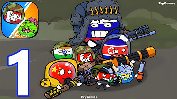 Country Balls: Zombie Rush - Gameplay Walkthrough Part 1 Tutorial CountryBalls Zombie Attack