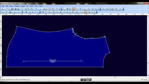 Optitex ND Smooth tool, Use the Smooth tool to reshape a Curved segment by changing the points that