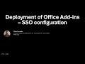 Deploying an Office Add-in with SSO to Azure App Service