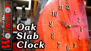 How to build an oak slab clock In this video, I