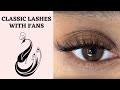 Eyelash Extensions Tutorial Classic Extensions With Very Few 3D Fans