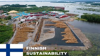 Timber Factory in Finland [UHD 4K DJI]