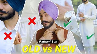 New vs Old Pathani Suit | Summer Wedding Outfits in Low Budget (2024)🔥Santwinder