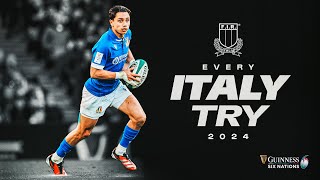 EVERY TRY | ITALY 🇮🇹 | 2024 GUINNESS MEN'S SIX NATIONS
