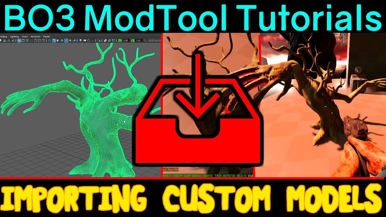 IMPORTING ONLINE MODELS TUTORIAL CUSTOM ZOMBIES BLACK OPS 3 MOD TOOLS - 