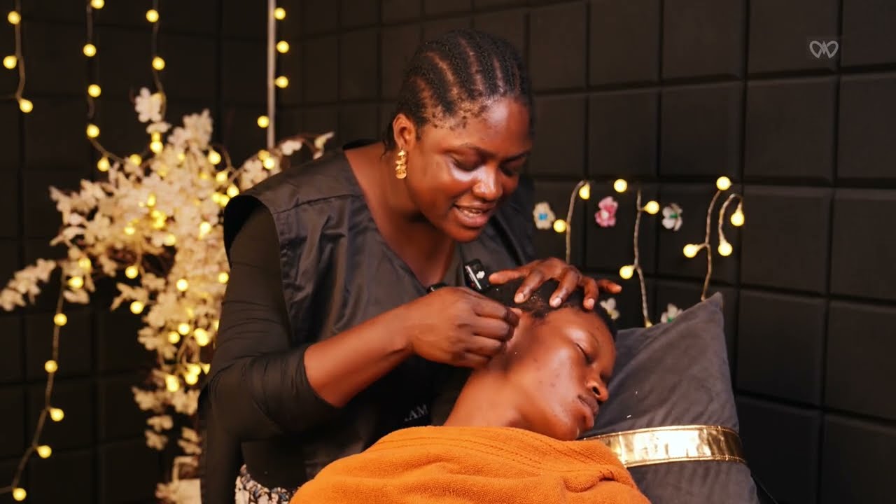 ASMR ✨ATTENTIVE  scratching and oiling on long braids, soft whispering my AUTOBIOGRAPHY, rain sound 