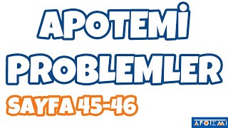 Apotemi Problemler Sayfa 45-46 Çözümleri - APOTEMİ YAYINLARII