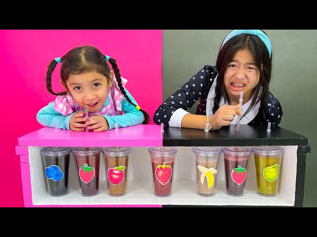Maddie and Jannie's Healthy Fruit Smoothie Challenge for Kids class=