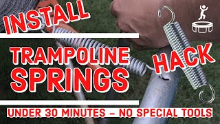 Trampoline Springs- Easy HACKS to INSTALL Trampoline SPRINGS