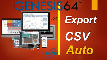 GENESIS64 SCADA : Exportข้อมูลDataGridออกมาเป็น CSV อัตโนมัติ