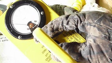 Victoreen CD V-717 radiation geiger meter video