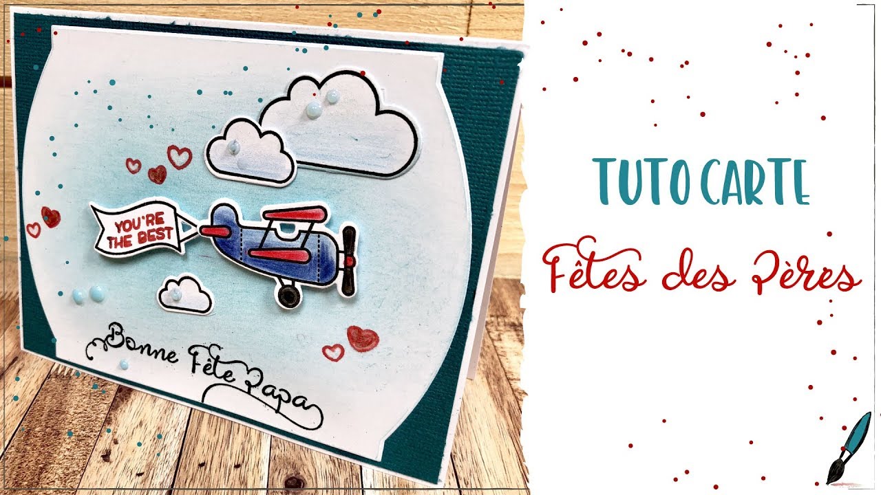 carte fête des pères scrapbooking tiendas