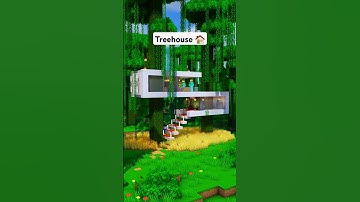 Minecraft Pale Oak Treehouse Tutorial 🏠 #minecraft