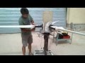 GENERADOR EOLICO TRIPALA DE PASO VARIABLE CONTROLADO POR MOTOR  -variable pitch wind turbine VIDEO 4