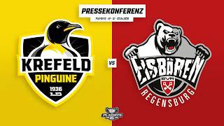 Pressekonferenz DEL2 Playoffs | Halbfinale | Krefeld Pinguine - Eisbären Regensburg