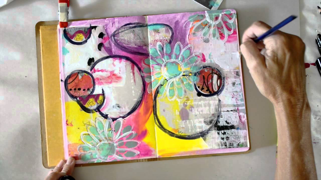 Watch a Video on Mixed Media Art Journaling