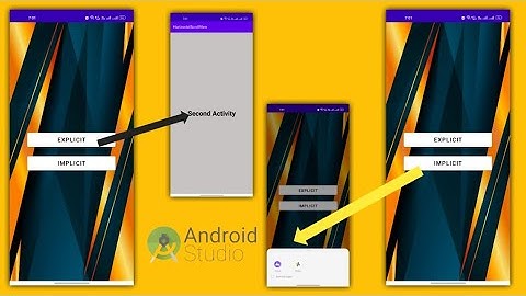 Explicit and Implicit Intent in Android Studio | Java | Hindi