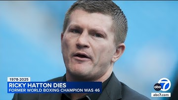 Ricky Hatton, former world boxing champion, dies at 46