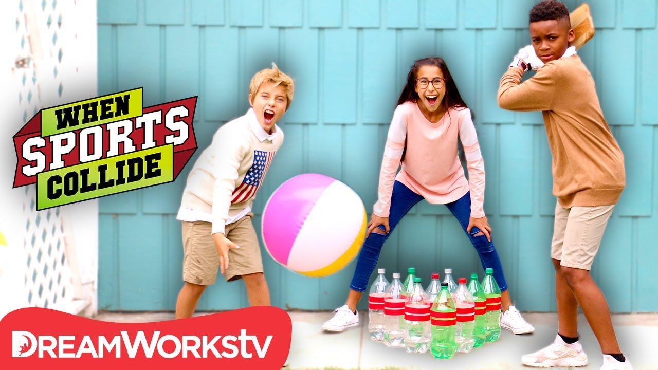 dreamworks super star kartz WHEN SPORTS COLLIDE | Beach Ball Bowling (Cricket + Bowling)