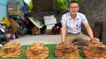 Đồng giá 2tr500k cho mấy cụ cóc thiềm thừ gỗ xá xị