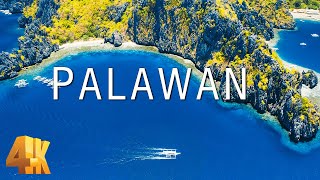FLYING OVER PALAWAN (4K UHD) - Piano Lounge Music & Amazing Beautiful Nature Scenery To Boost Mood