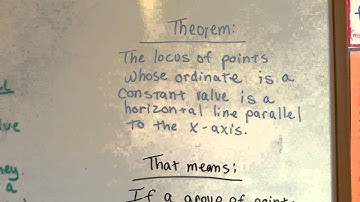 Locus of Points, Horizontal Lines, Theorem (Geometry #245)