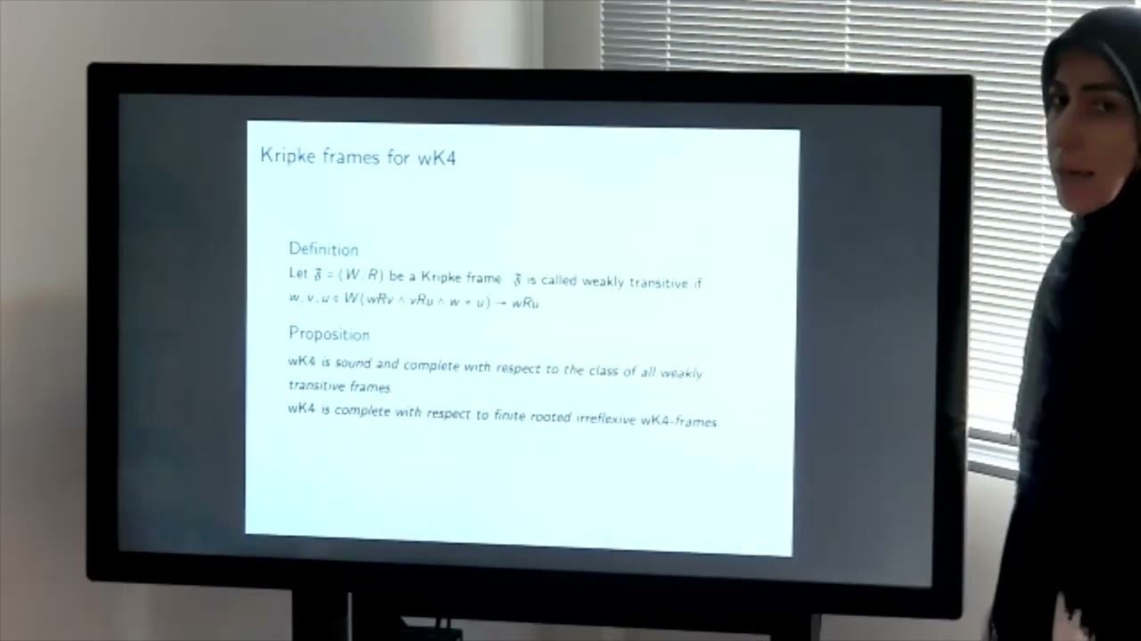 "Topological Semantics for Modal Logic" by Prof. Reihane Zoghifard (Part.4/4)