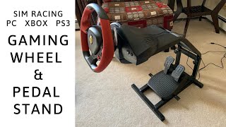 Budget Sim Racing Set up  $170 USD gaming Wheel Stand  Logitech Thrustmaster Universal
