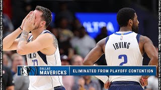 The Mavericks have been ELIMINATED from PLAYOFF Contention👀