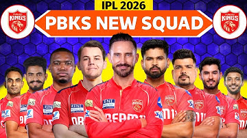 IPL 2026 - Punjab Kings Full Squad | PBKS New Squad 2026 | PBKS Team Players List 2026